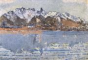 Thunersee mit Stockhornkette Ferdinand Hodler